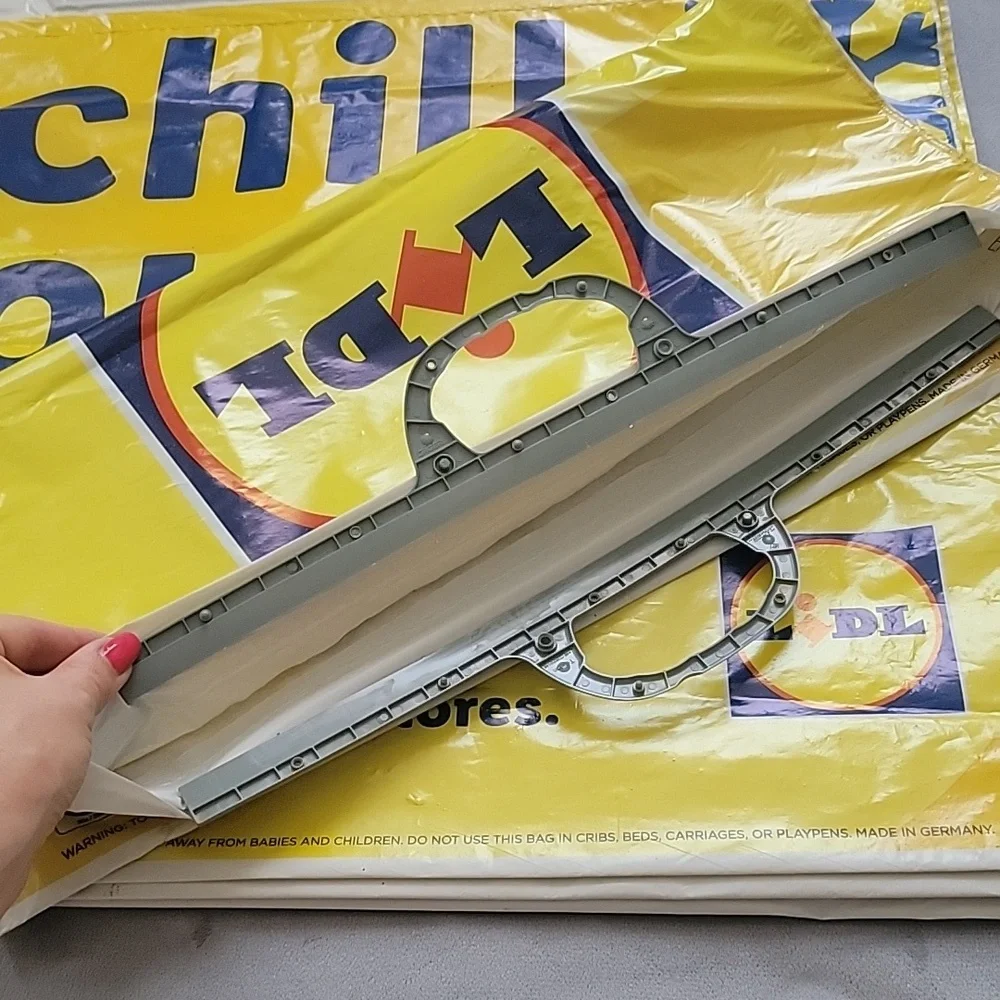 Lidl 4 pcs Reusable Plastic Shopping Bags with Closure